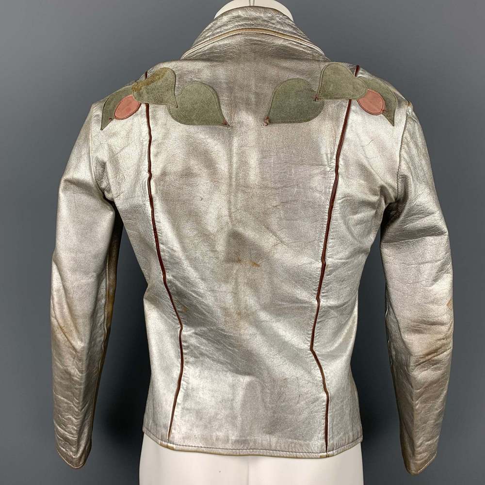 Vintage EAST WEST MUSICAL INSTRUMENTS Janti Silver Hand Painted Applique Jacket - Picture 4 of 14